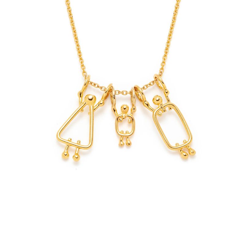 Collier famille pour maman d'un garçon - Cadeau naissance personnalisé au Québec