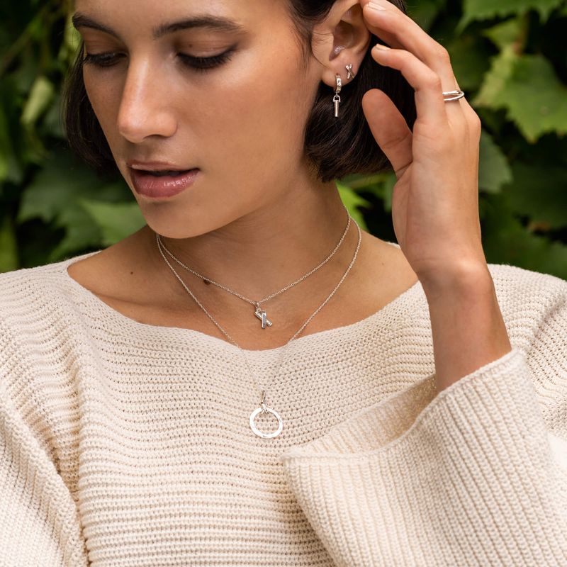 Optimiste - Puces d’oreilles en forme de X - Boucles d’oreilles en argent sterling ou plaqué or