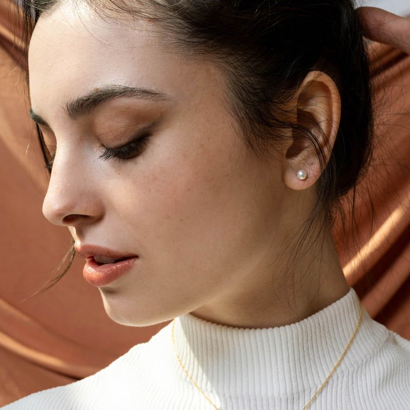trio de boucles d'oreilles perles