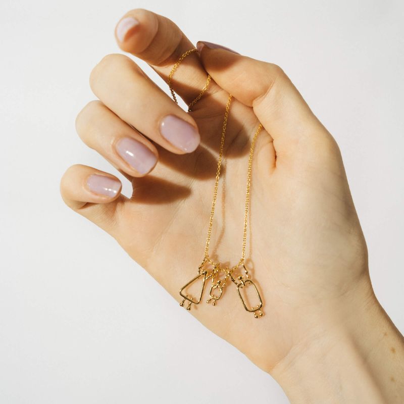 collier pour maman d'un garçon fait au Québec en or massif 14k ou 18k