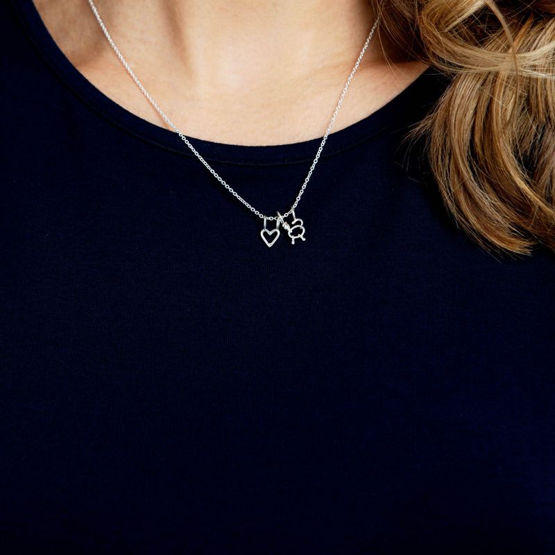 collier coeur et chat