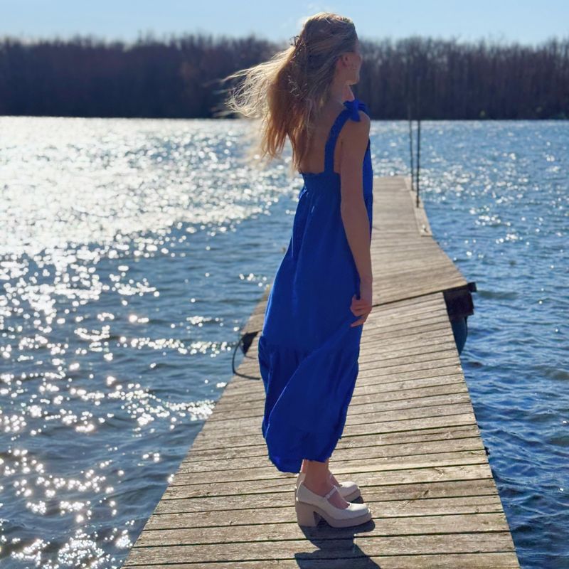 Robe Sofia pour femmes – Bleu royal