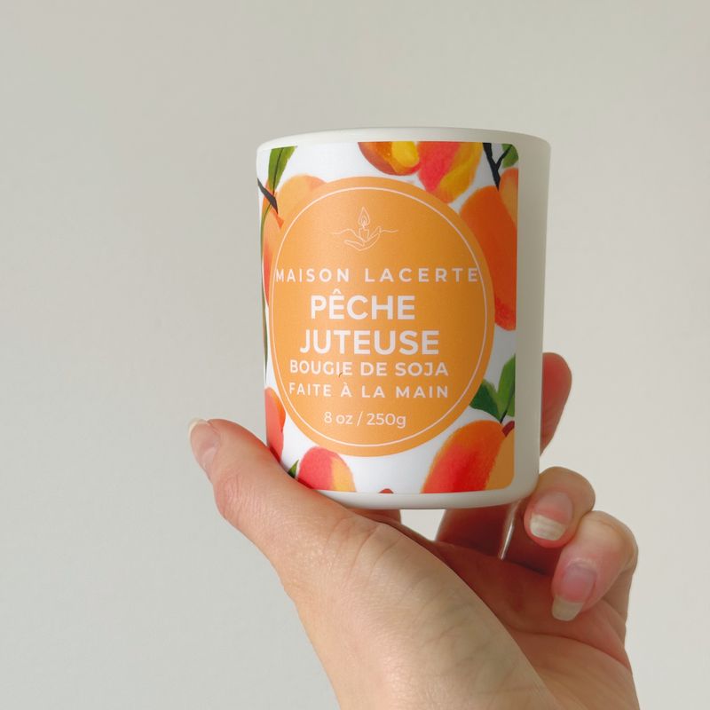 Bougie Pêche Juteuse - Bougie de Soja