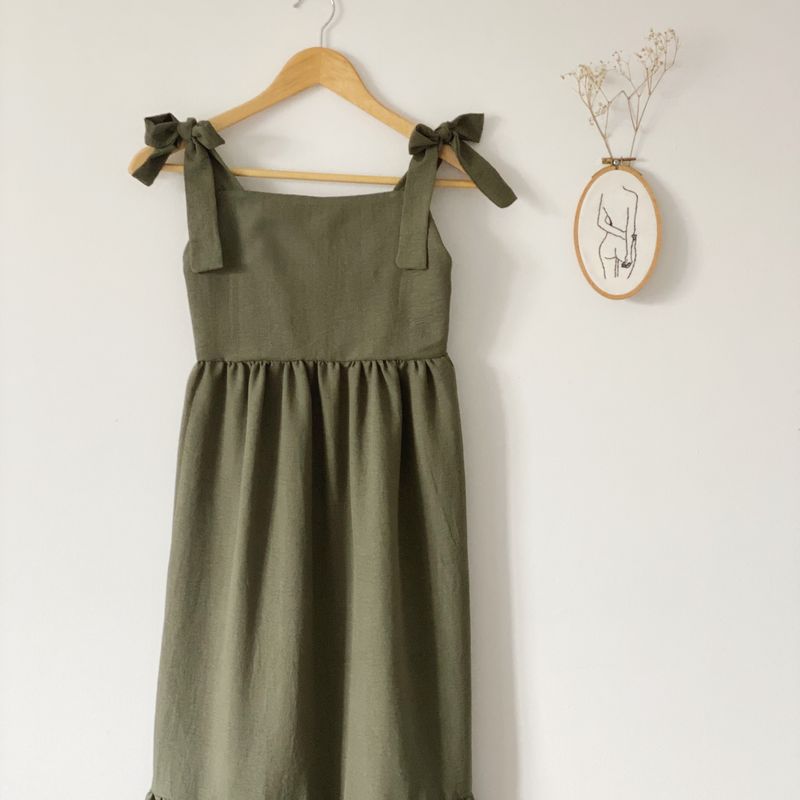 Robe Sofia pour femmes – Kaki