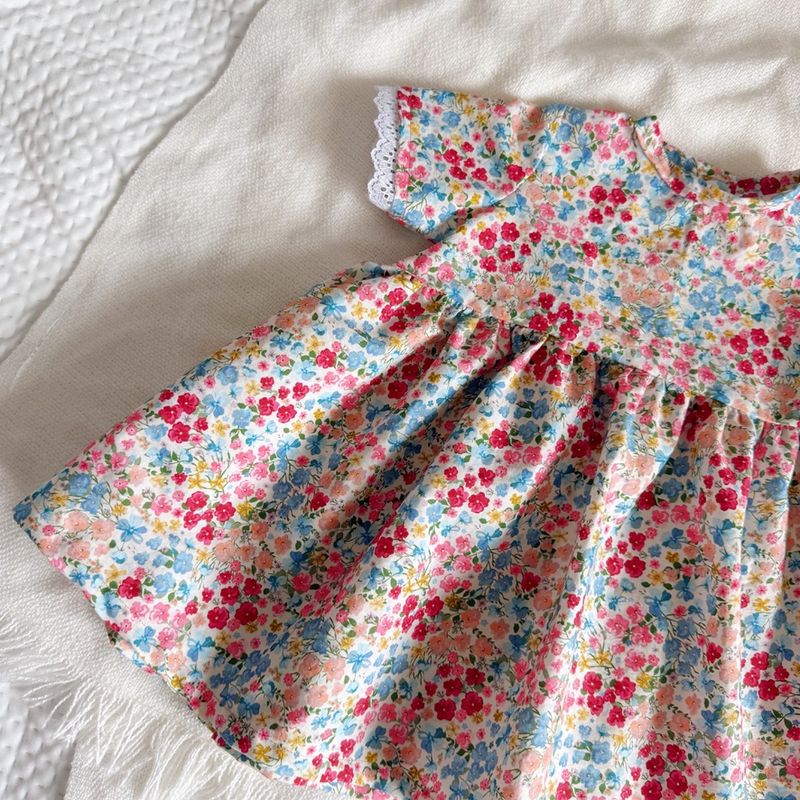 Robe Béatrice fleuris pour fillette