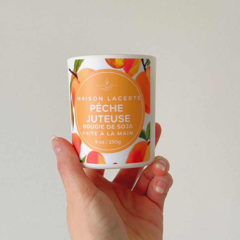 Bougie Pêche Juteuse - Bougie de Soja