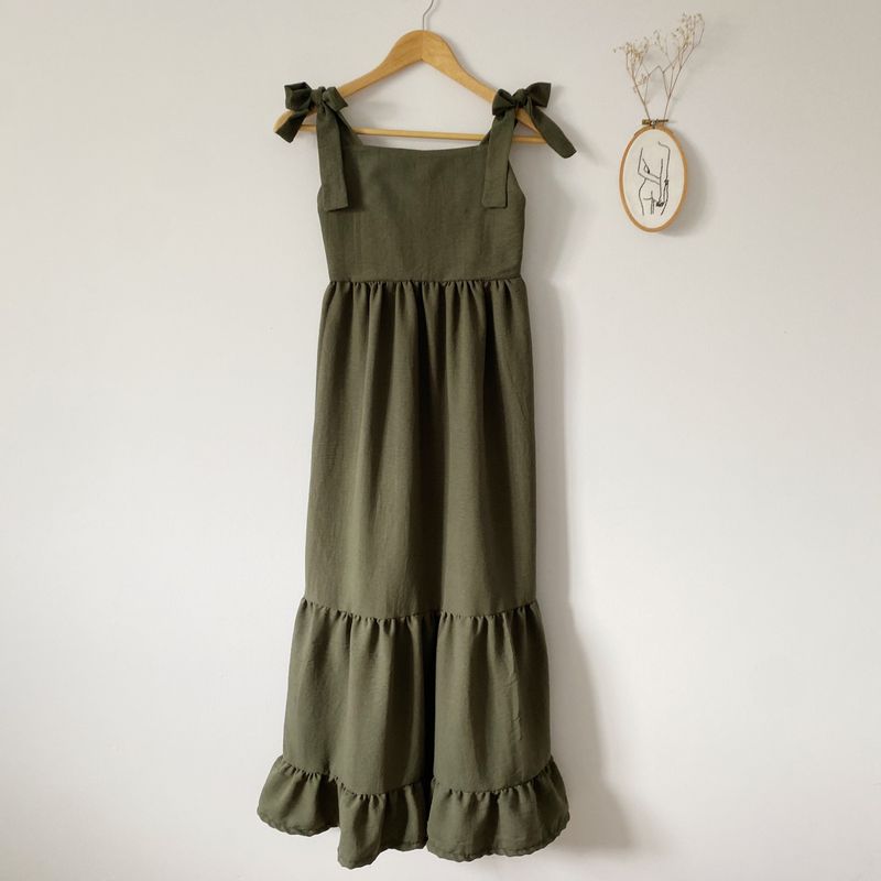 Robe Sofia pour femmes – Kaki