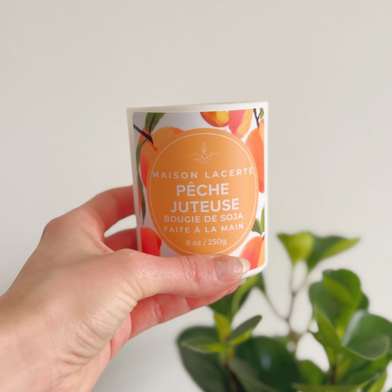 Bougie Pêche Juteuse - Bougie de Soja