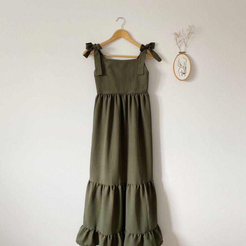 Robe Sofia pour femmes – Kaki