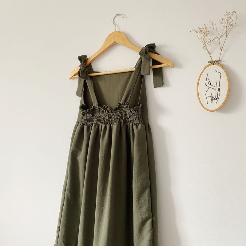 Robe Sofia pour femmes – Kaki