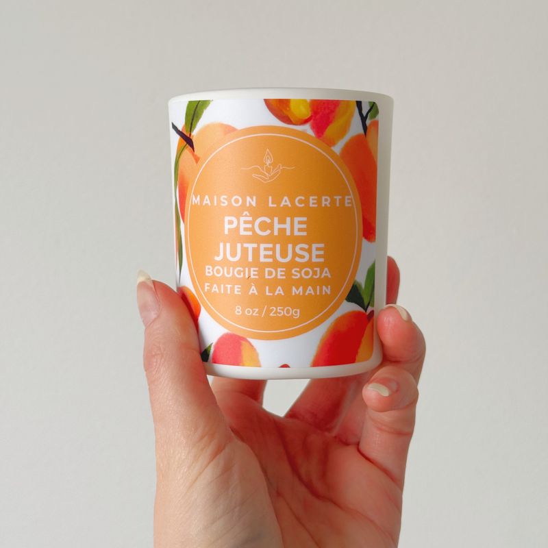 Bougie Pêche Juteuse - Bougie de Soja