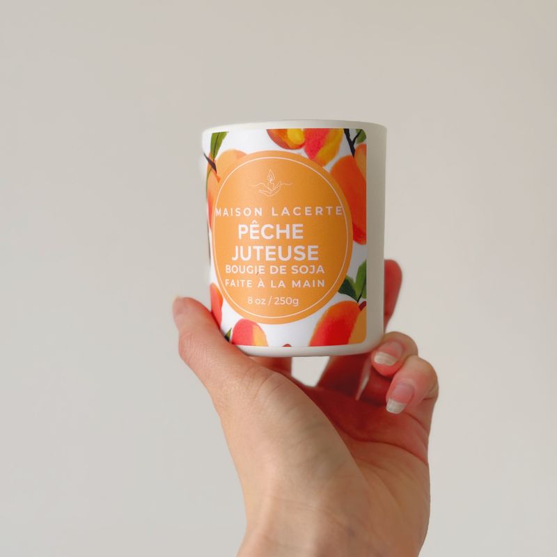 Bougie Pêche Juteuse - Bougie de Soja