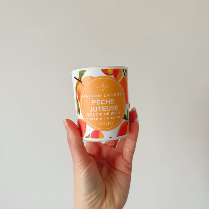 Bougie Pêche Juteuse - Bougie de Soja