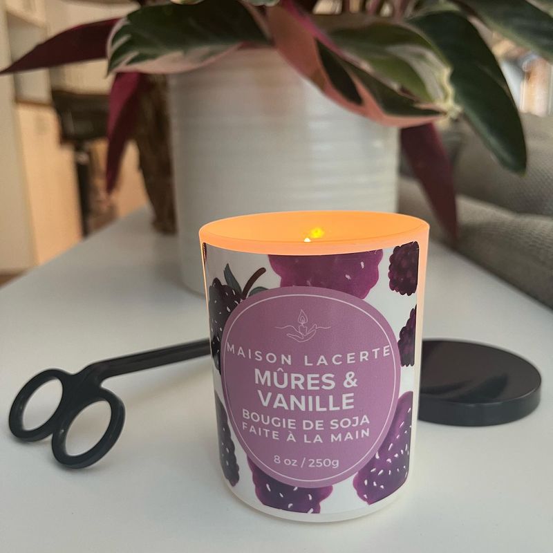 Bougie Mûres et Vanille – Bougie de soja