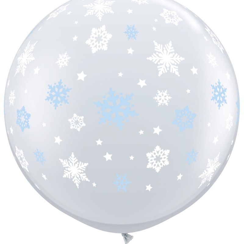 Qualatex 3' Winter Snowflakes Balloons