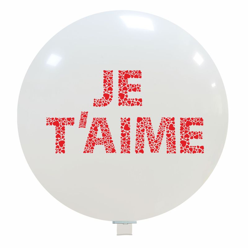 Cattex 32" Flat Je t'aime Balloon