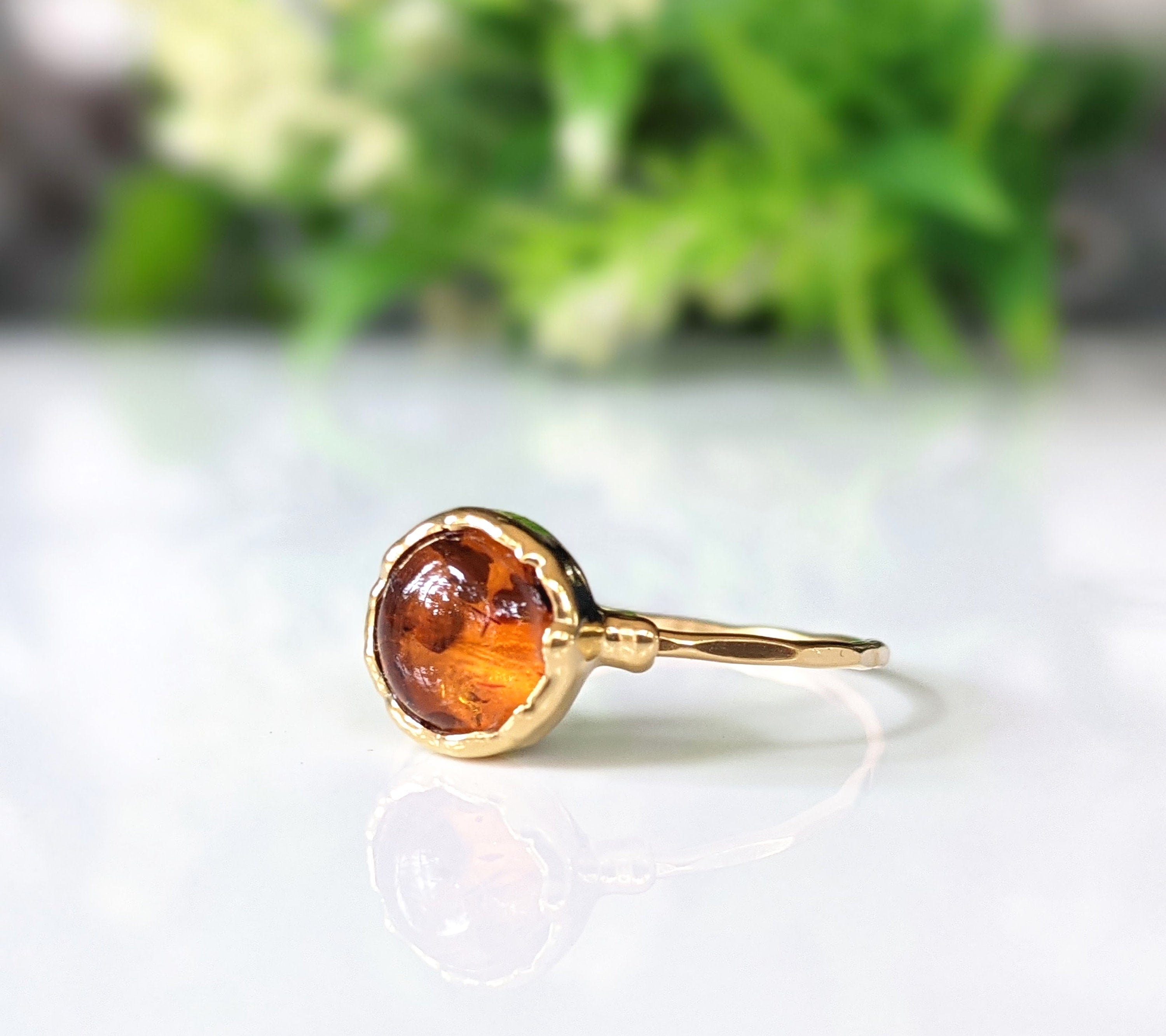 Bague Ambre en Or