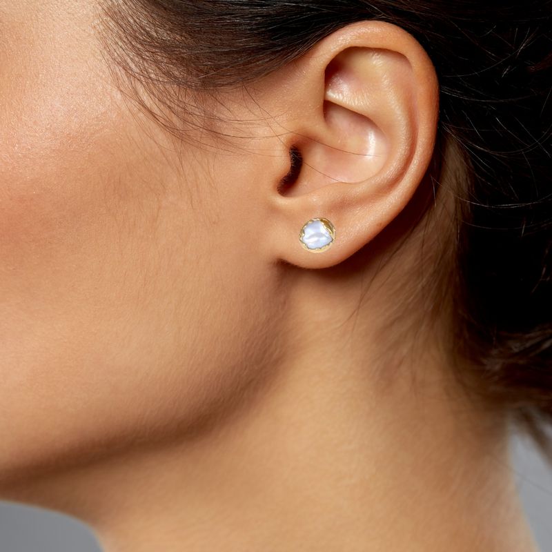Pea in a Pod Freshwater pearl stud earrings