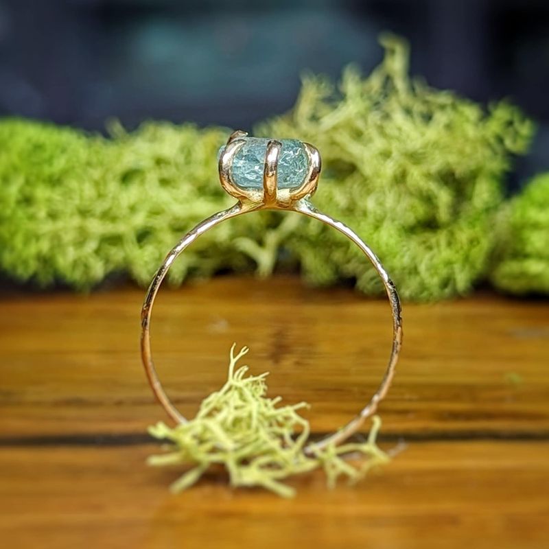 Raw Montana Sapphire ring