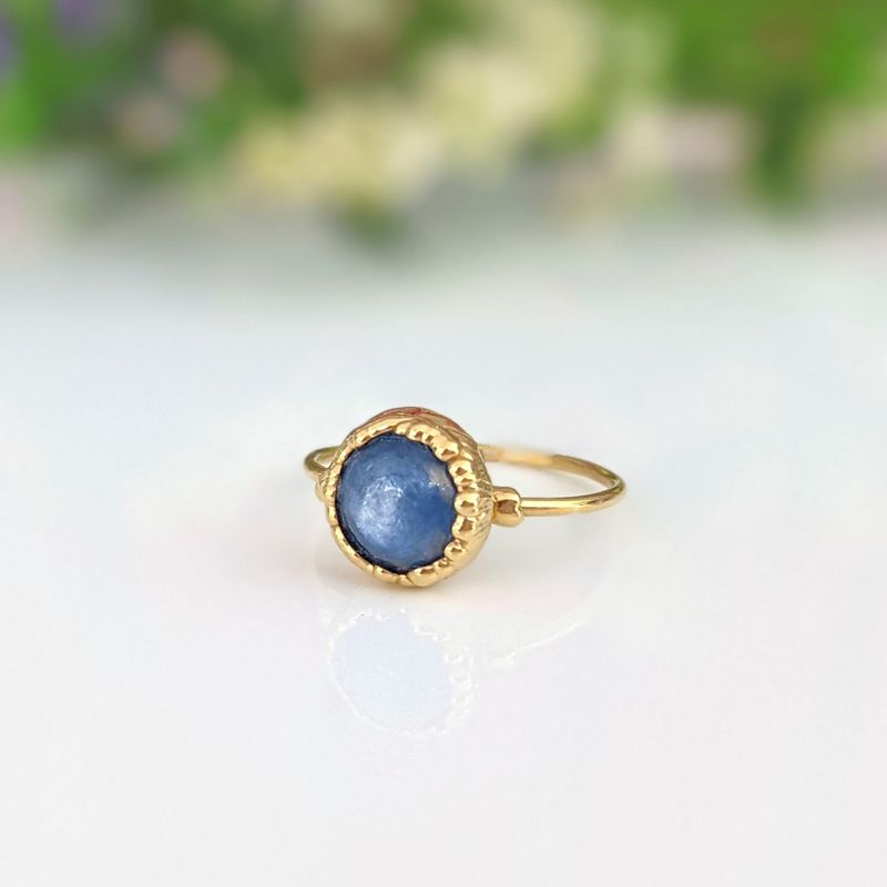 Bague Cyanite bleue