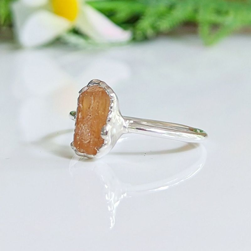 Raw Topaz ring
