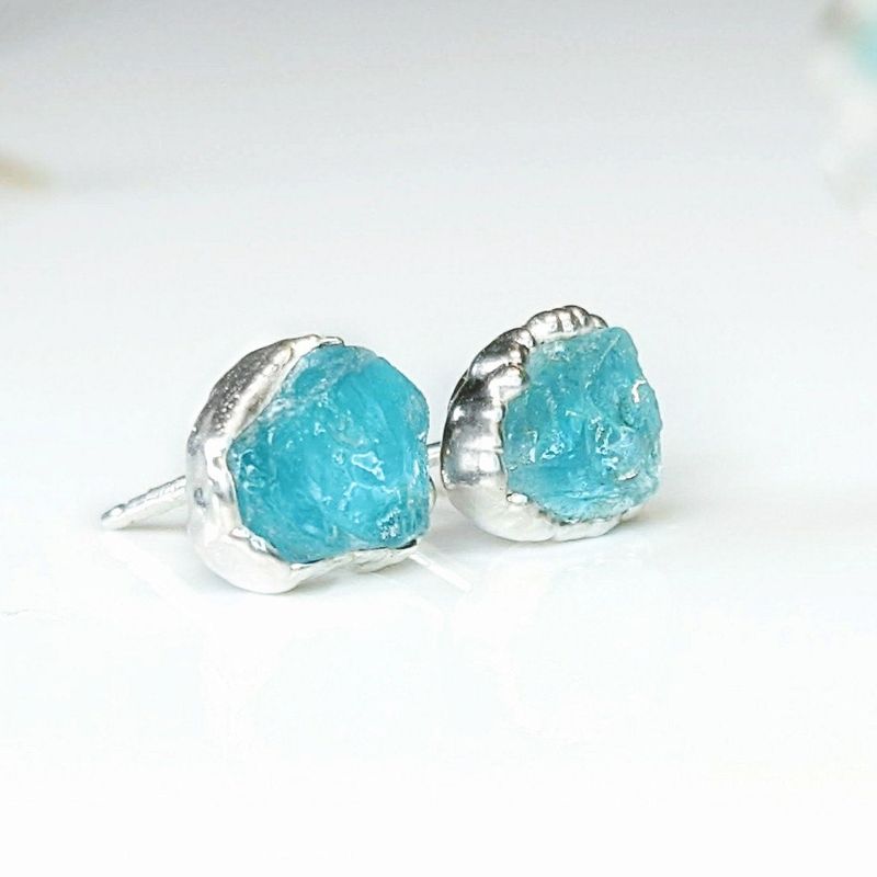 Boucles d'oreilles Aigue-marine
