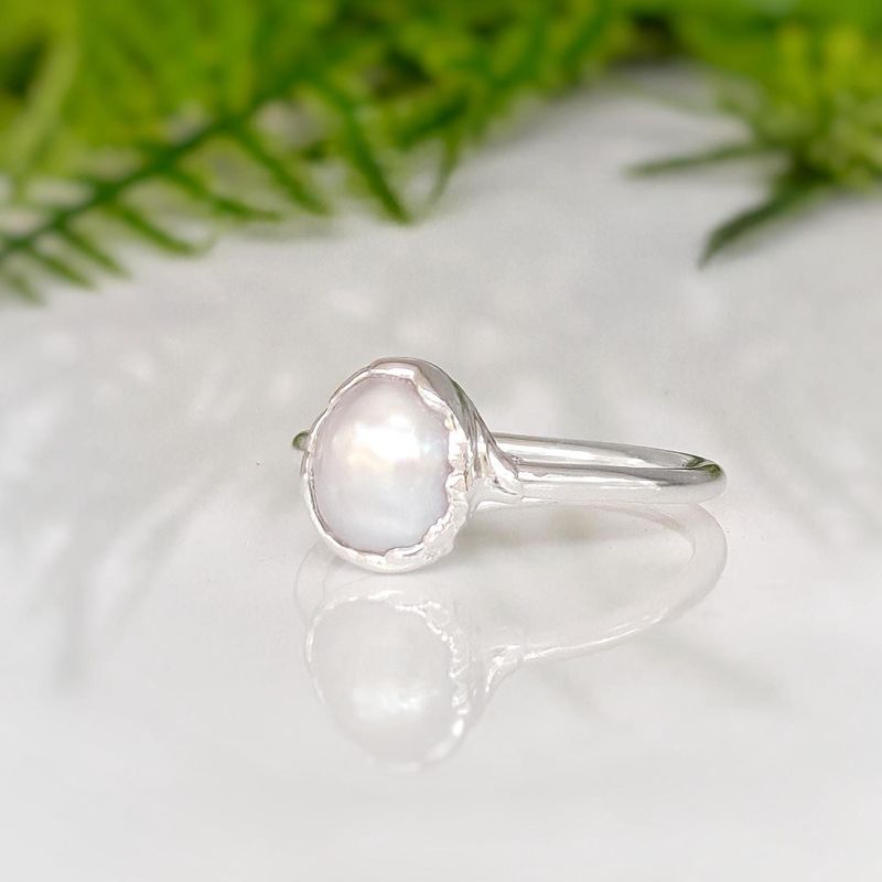 Freshwater pearl ring