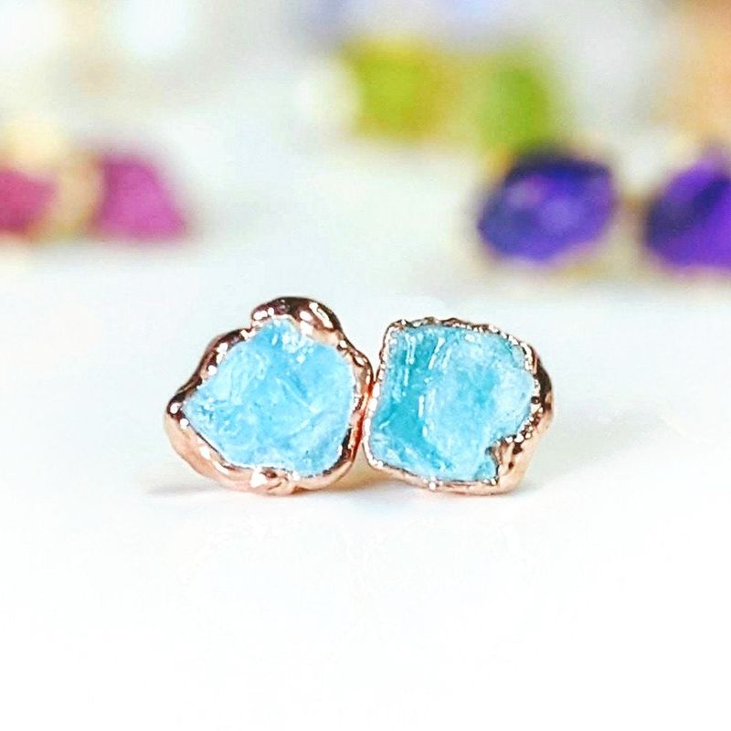 Boucles d'oreilles Aigue-marine