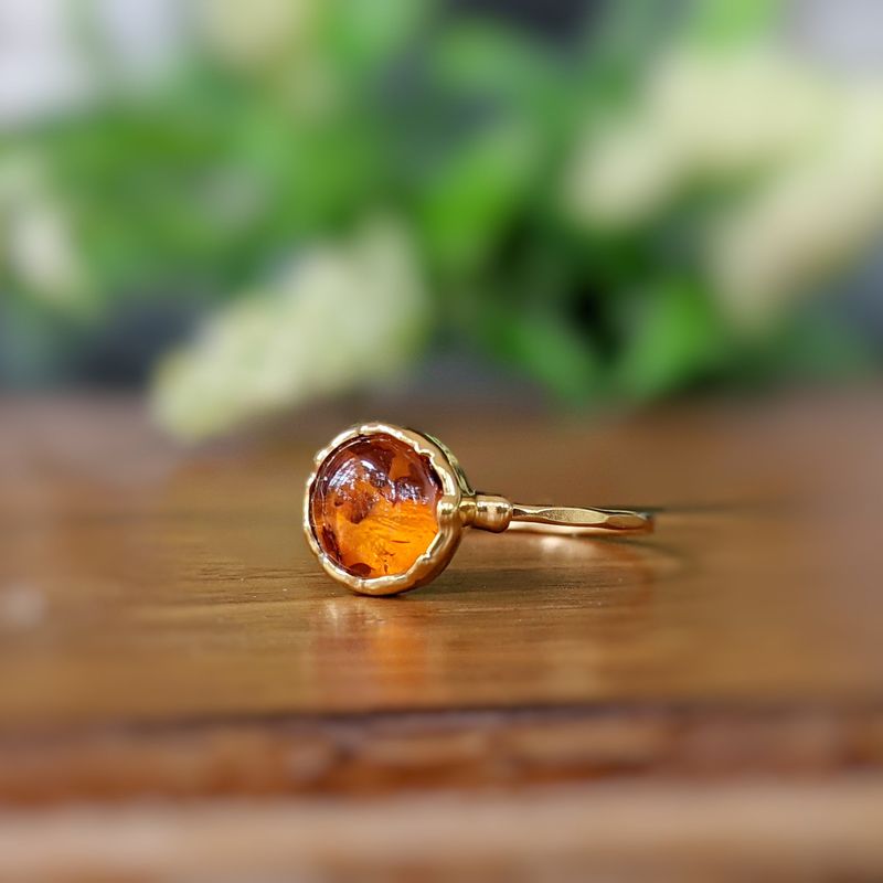 Bague Ambre en Or