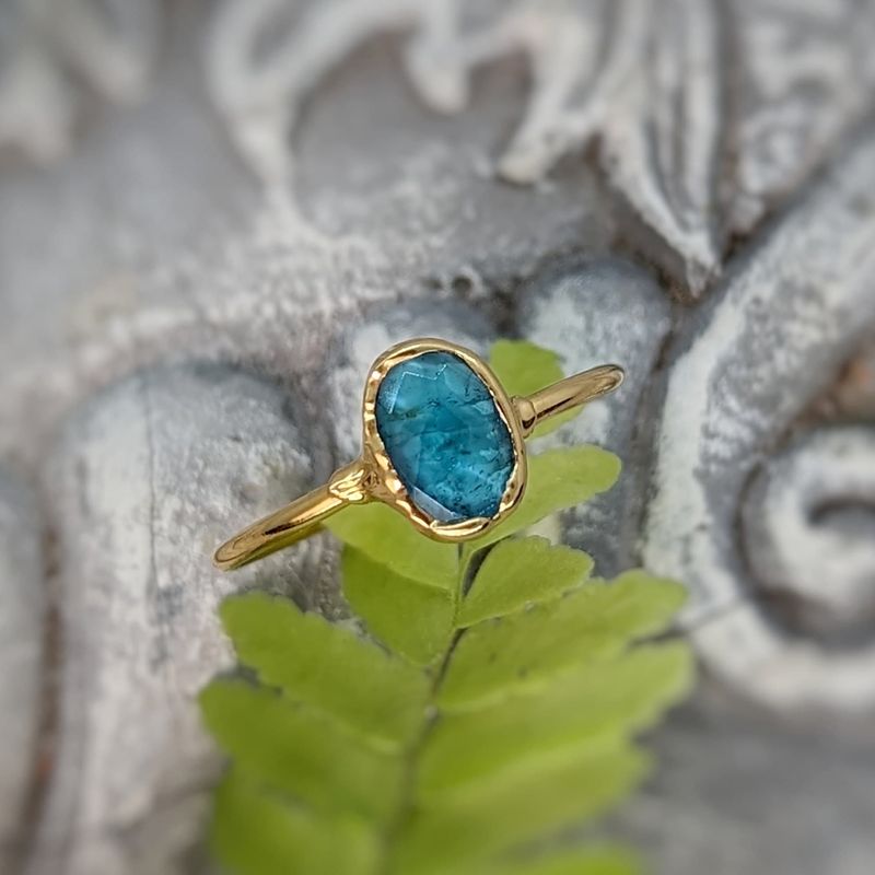 Blue Tourmaline ring