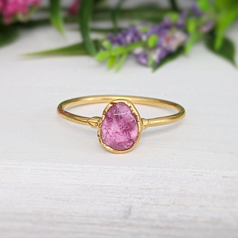Pink Tourmaline ring