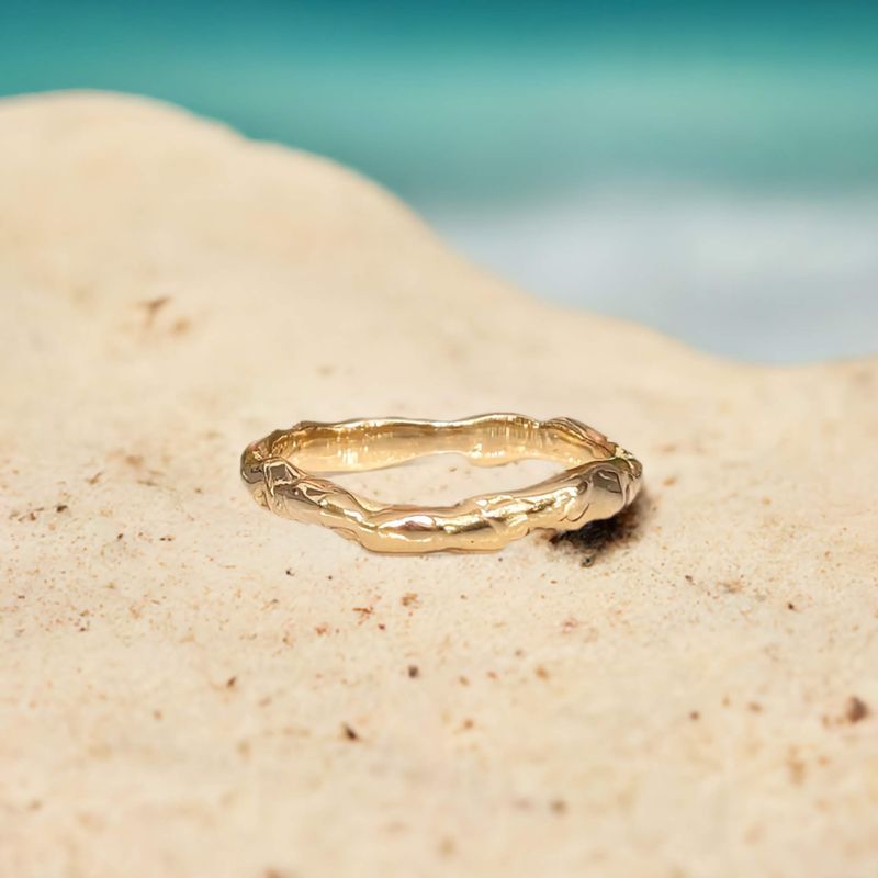 Molten Gold wedding band