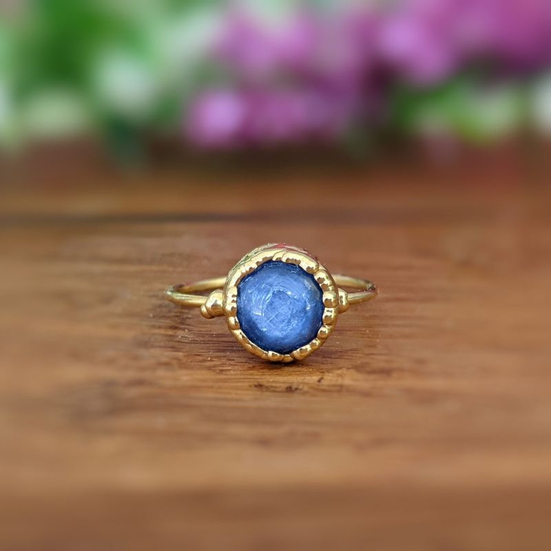 Bague Cyanite bleue