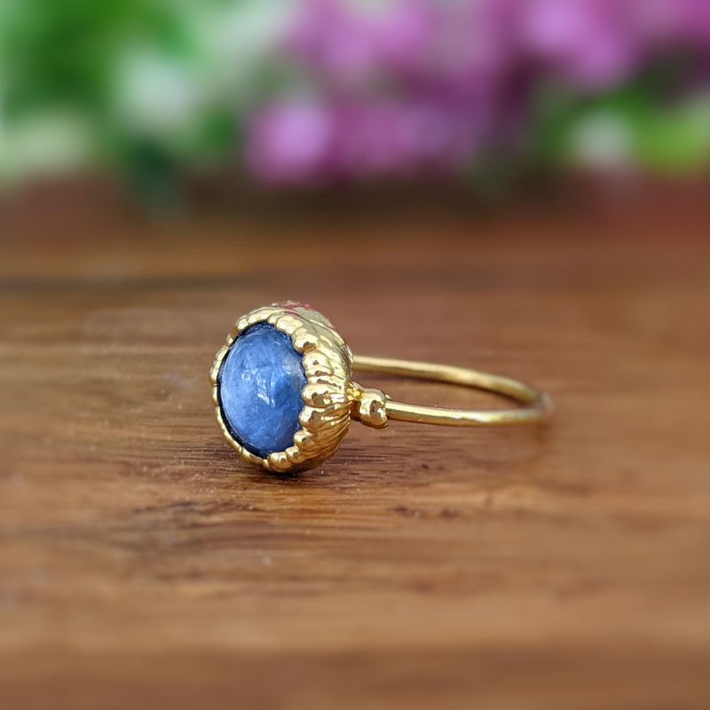 Bague Cyanite bleue