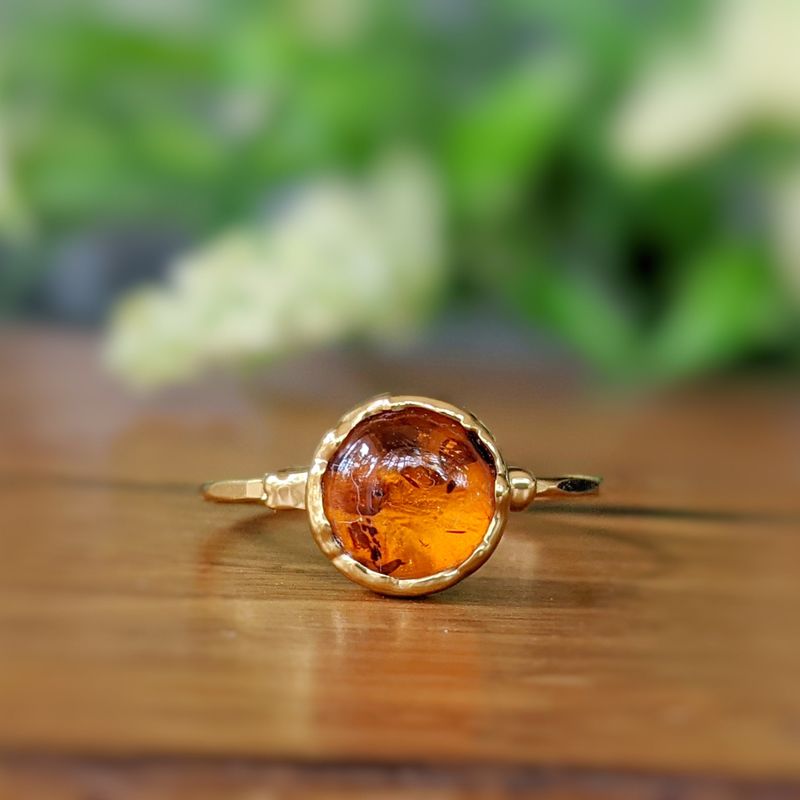 Bague Ambre en Or