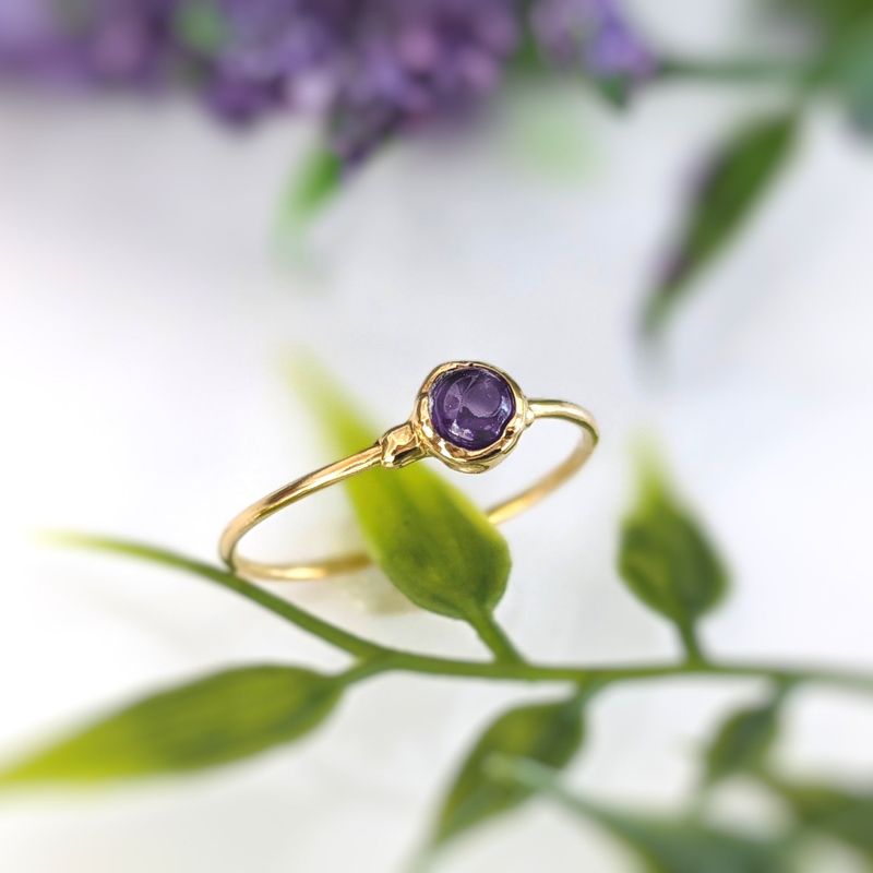 Bague empilable Dainty Amethyst