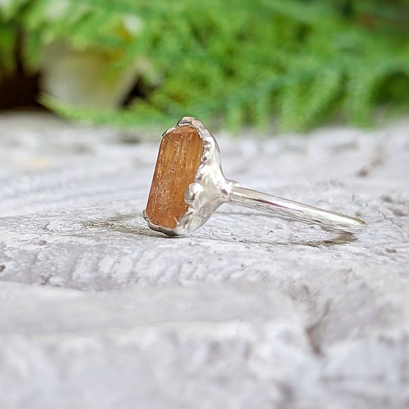 Raw Topaz ring