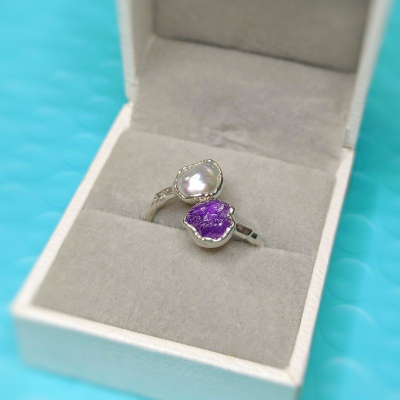 Bague multi-pierres de naissance