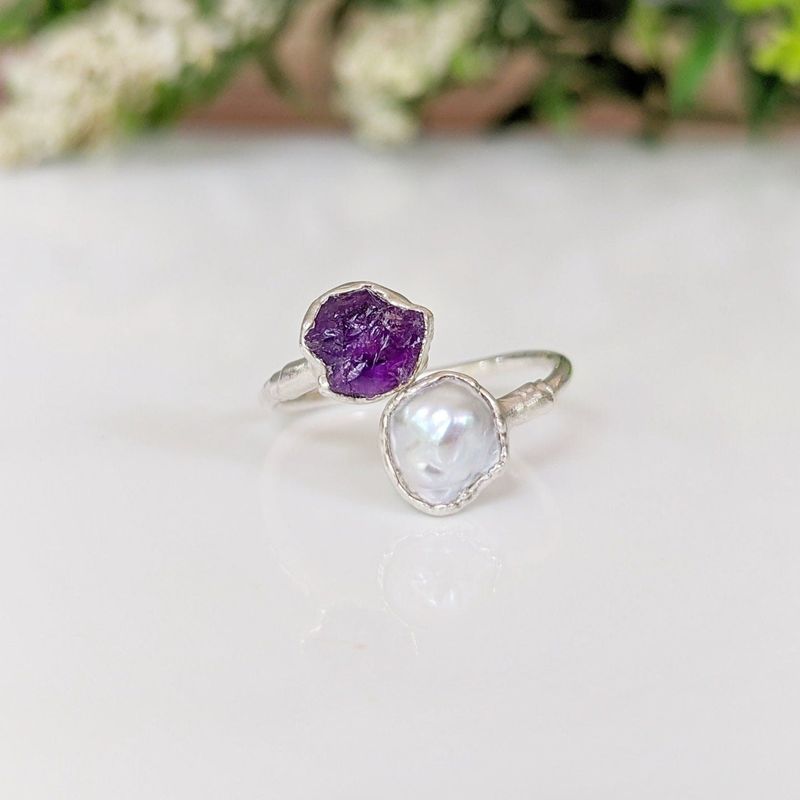 Bague multi-pierres de naissance
