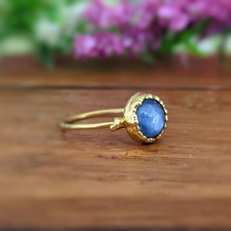 Bague Cyanite bleue