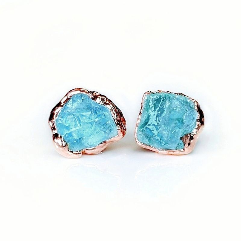 Boucles d'oreilles Aigue-marine
