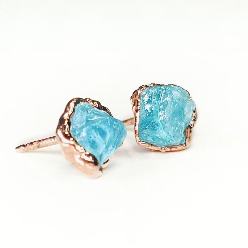 Boucles d'oreilles Aigue-marine