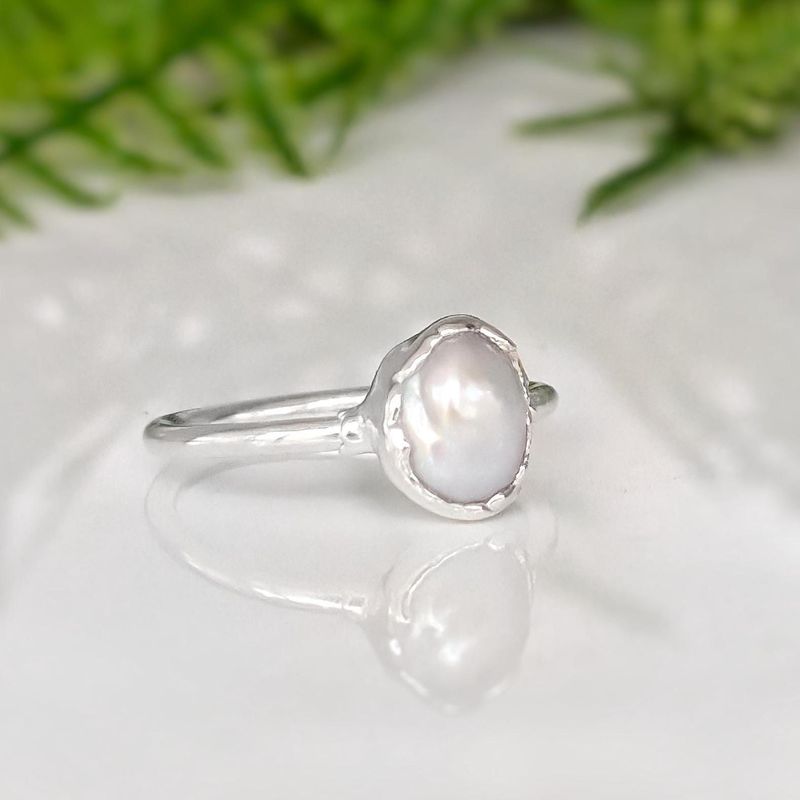 Freshwater pearl ring