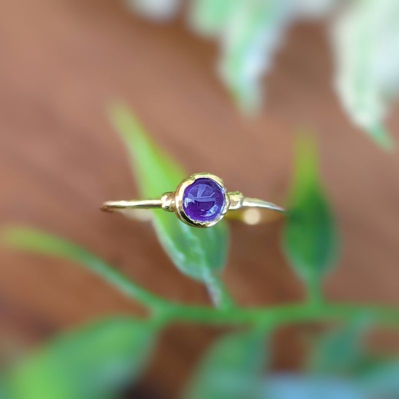 Bague empilable Dainty Amethyst