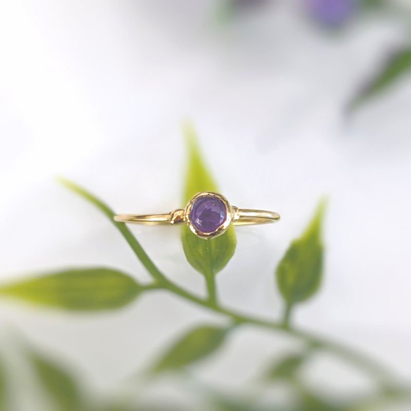 Bague empilable Dainty Amethyst