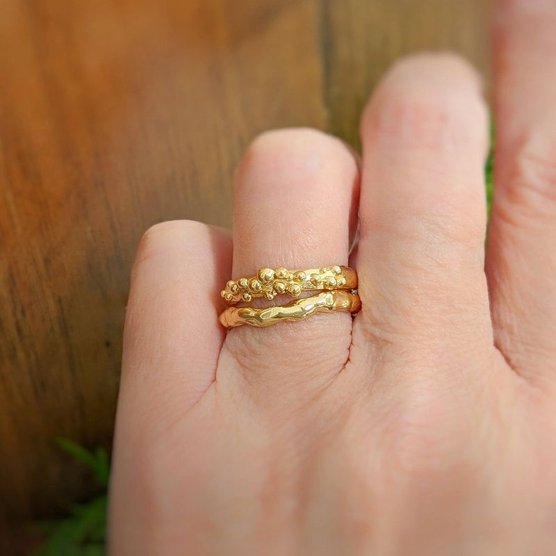 Molten Gold wedding band