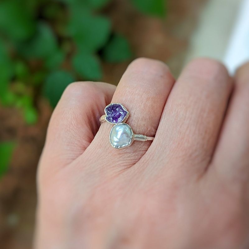 Bague multi-pierres de naissance