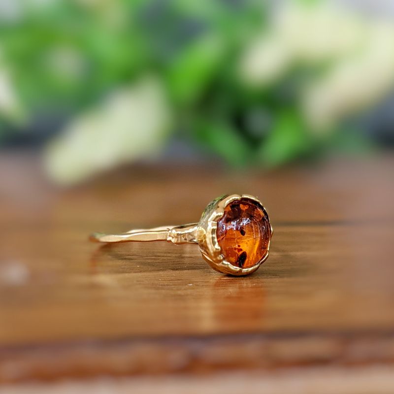 Bague Ambre en Or