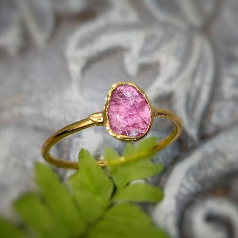 Pink Tourmaline ring