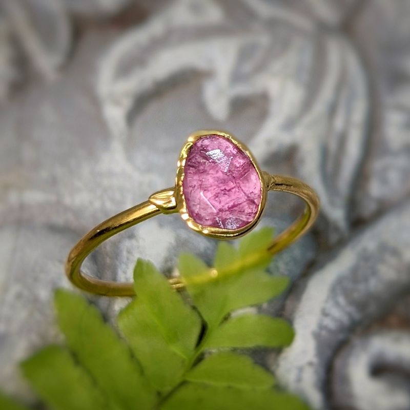 Pink Tourmaline ring